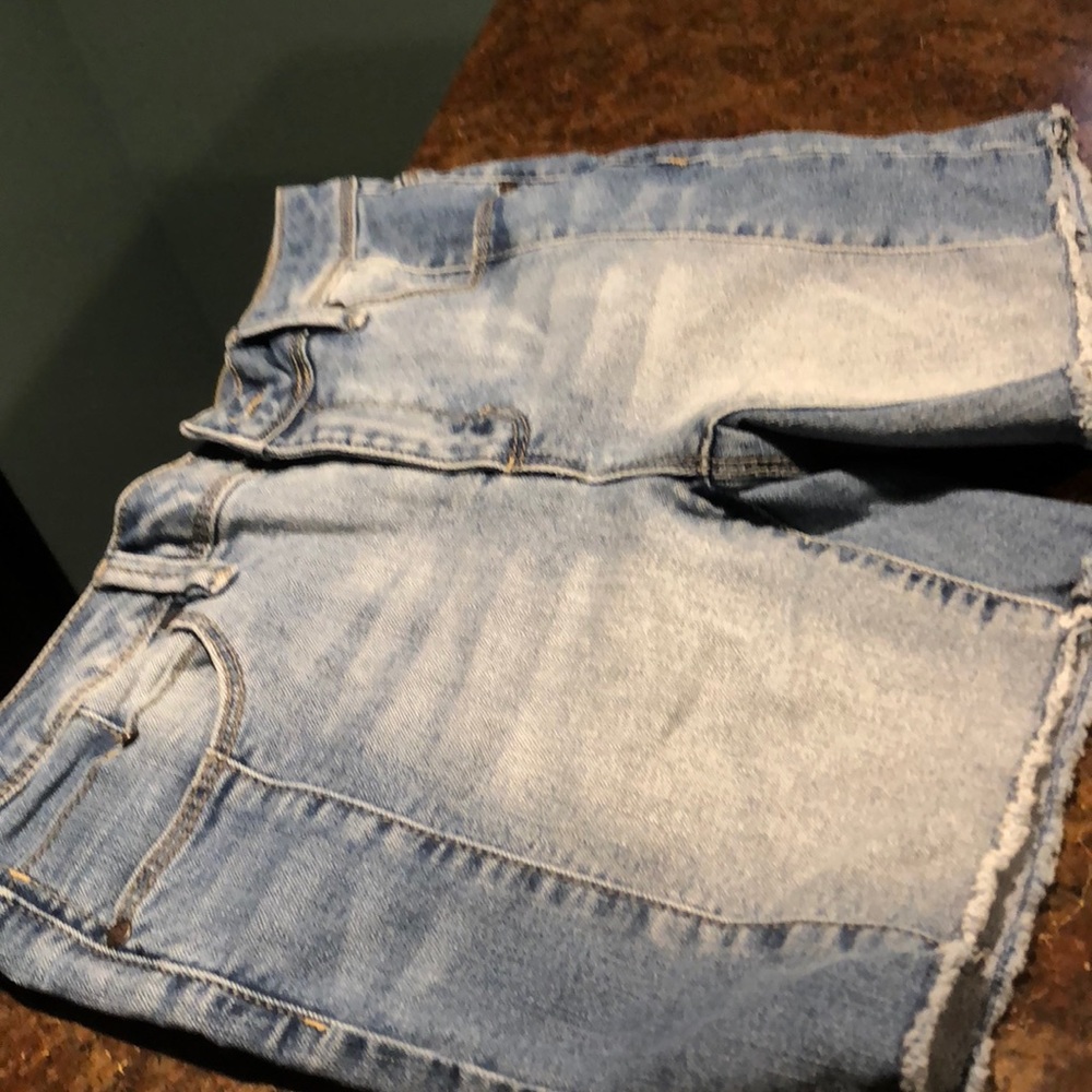 Blue jean shorts